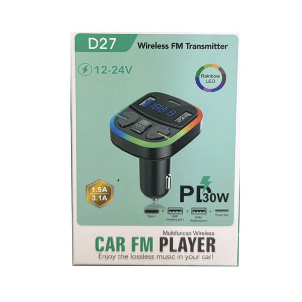 משדר FM כולל צג דיגיטלי עם כניסות USB + TYPE C מבית מותגים שונים