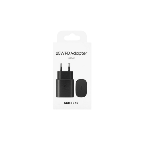 Samsung Adapter USB-C 25W ראש קיר שחור מבית Samsung