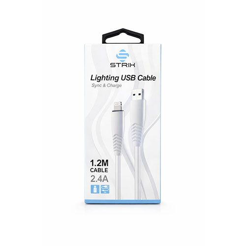 כבלים סטריקס 1.20 מטר ל- Iphone To USB מבית Apple