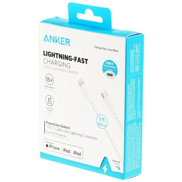 Anker A8617 USB-C To Lightning 1M כבל נתונים מבית Anker
