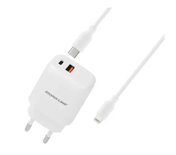 MiraCase SWC20PQ1 USB-C To Lightning 20W סט מטען קיר כפול מבית Miracase