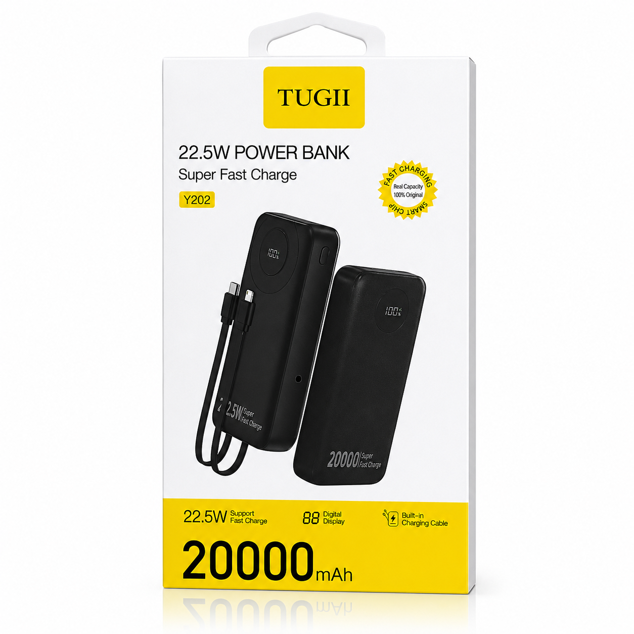 פאוור בנק סוללה ניידת 20000MAH טעינה מהירה 22.5W מבית מותגים שונים