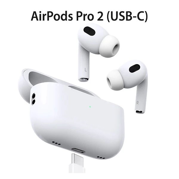 Apple AirPods Pro 2nd Generation USB-C אוזניות אלחוטיות יבואן מקביל DCS מבית Apple