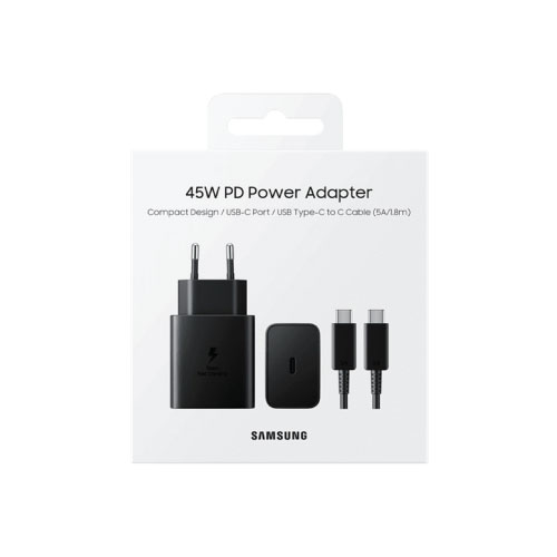מטען 45W הכולל טעינה מהירה של סמסומג מבית Samsung