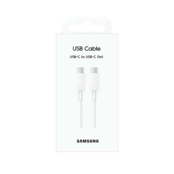 כבל סמסונג TYPE-C TO TYPE-C לבן מבית Samsung
