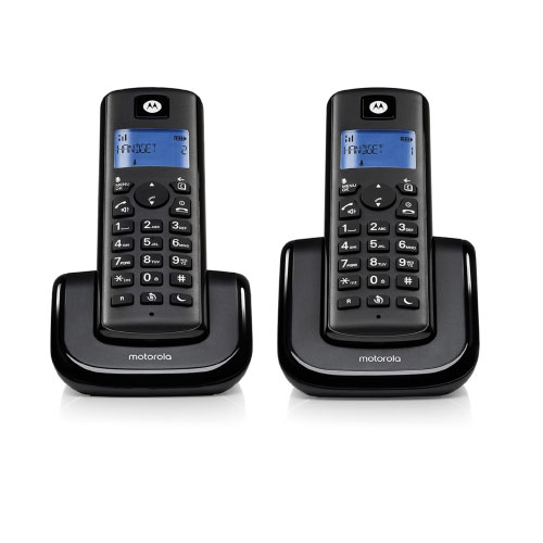 טלפון אלחוטי עם דיבורית ושלוחה נוספת +MOTOROLA T202 מבית מותגים שונים