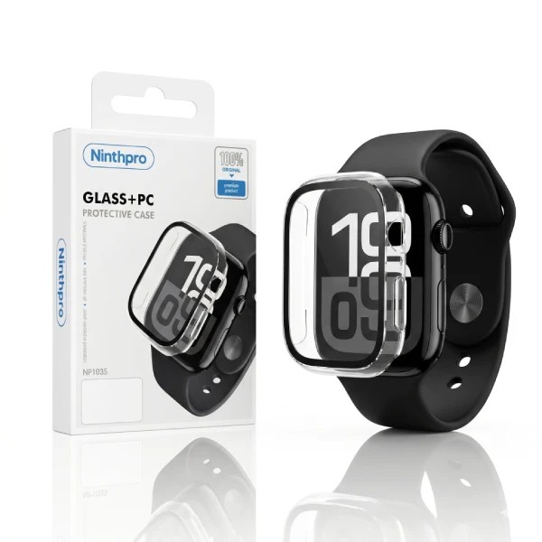 Ninthpro מגן מסך זכוכית + פלסטיק לשעון Apple Watch מבית Ninthpro