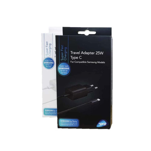 מטען 25W מקורי TYPE C של סאני הכולל טעינה מהירה ראש וכבל מבית Samsung