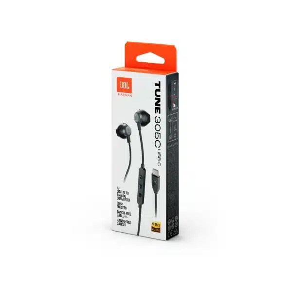 JBL Tune 305C USB-C אוזניות חוטיות מבית JBL
