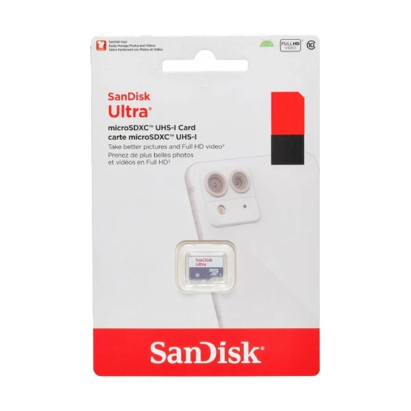 SanDisk Ultra MicroSD UHS-I כרטיס זיכרון מבית SanDisk