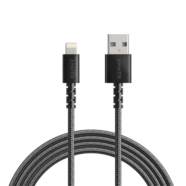 Anker A8013H12 USB To Lightning 1.8M כבל נתונים שחור מבית Anker