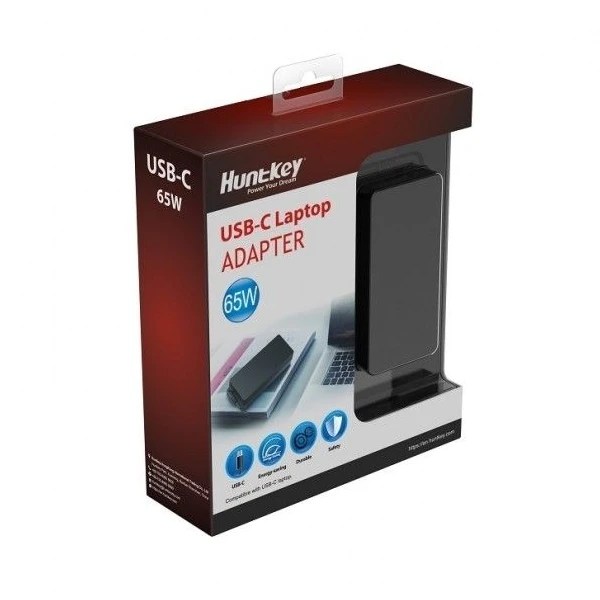 HuntKey USB-C 65W מטען אוניברסלי USB-C למחשב לנייד מבית EZcool