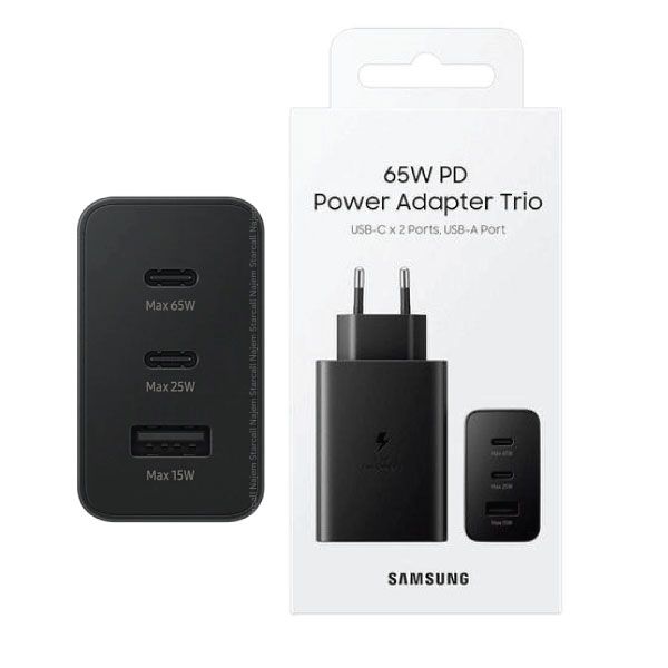 ראש טעינה 65W טריו של סמסונג מבית Samsung
