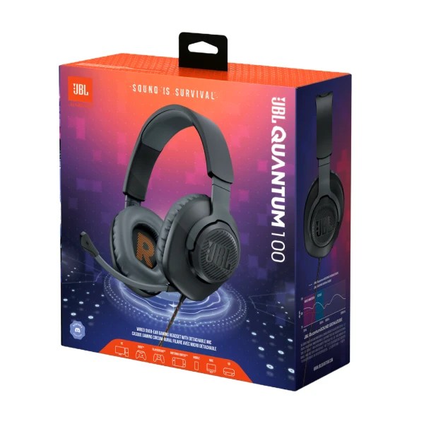 JBL Quantum 100 אוזניות גיימיניג מבית JBL