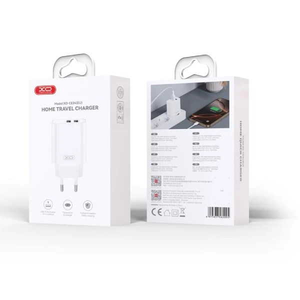 ראש קיר 2XUSB 2.4A מבית XO