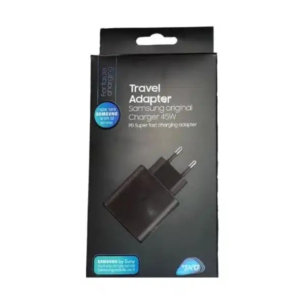 Samsung Adapter USB-C 45W ראש קיר שחור מבית Samsung