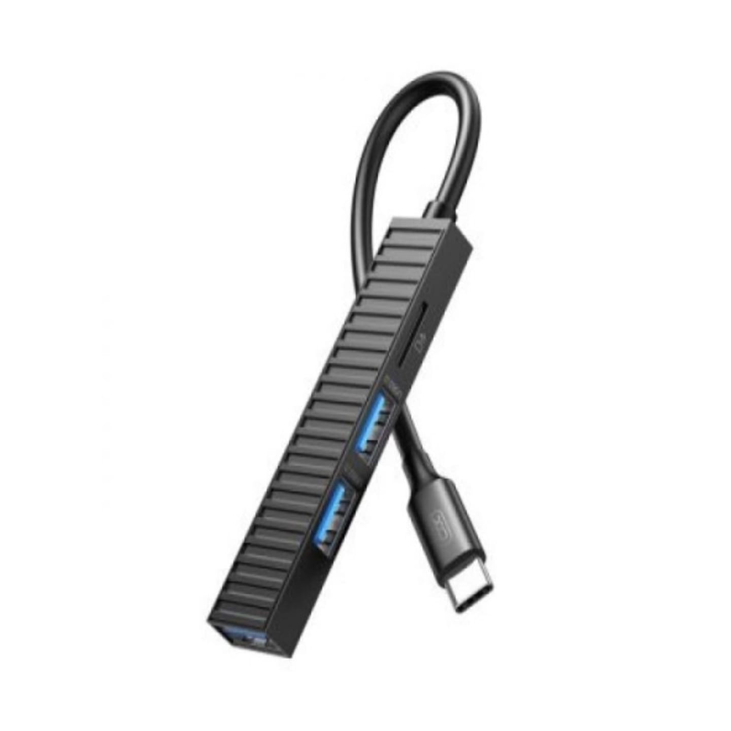 מפצל 4IN1 Type-C To USB + קורא כרטיסים מבית XO