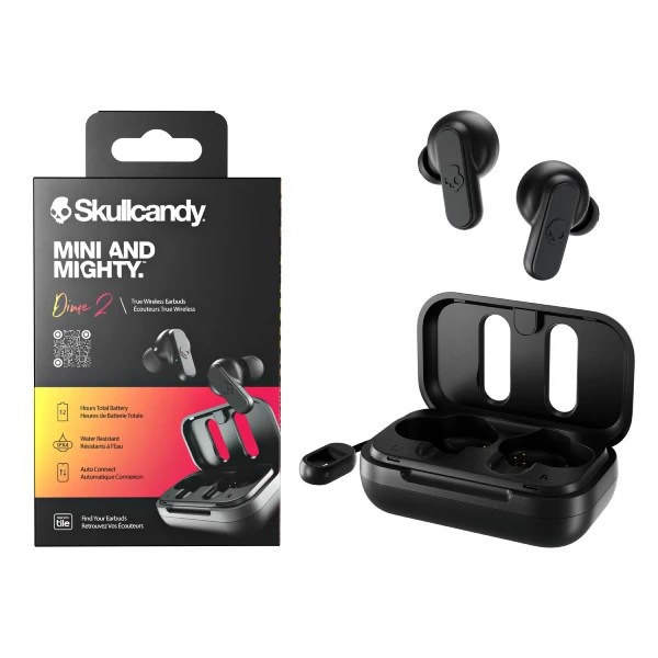 Skullcandy Dime 2 אוזניות אלחוטיות שחור מבית SkullCandy