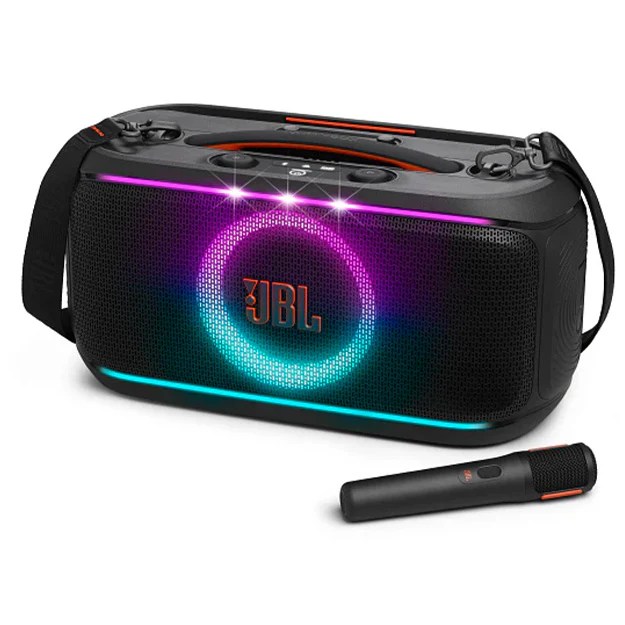 JBL PartyBox On-The-Go 2 רמקול נייד עם מיקרופון אלחוטי מבית JBL