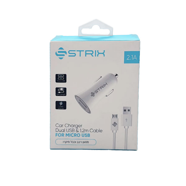 מטען לרכב MICRO USB 2.1A מבית מותגים שונים