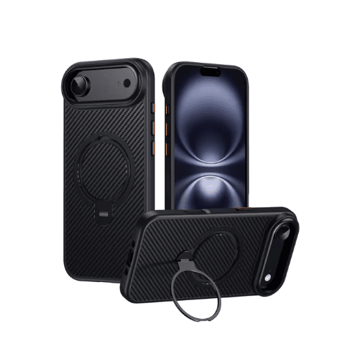 מגן אחורי קארבון iPhone Air מאגסייף עם סטנד מבית Digital Phone